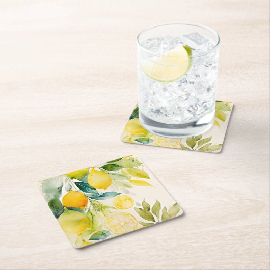 Citrusgroen Kartonnen Onderzetters (Insitu)