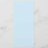 Citrusgroen & Kustblauw Bruiloft Menu (Achterkant)