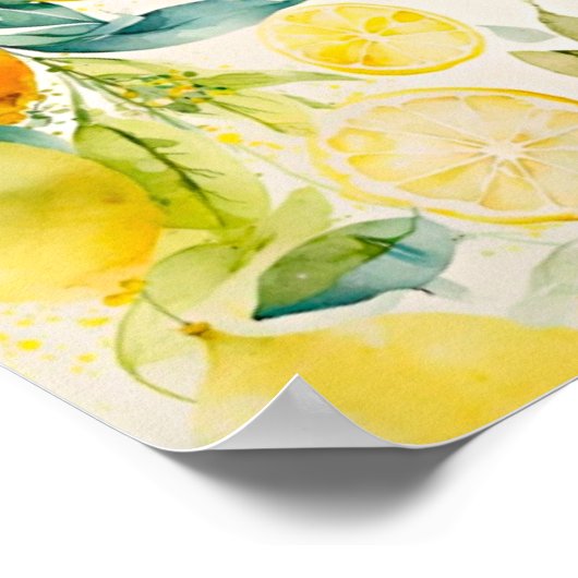 Citrusgroen Poster (Hoek)