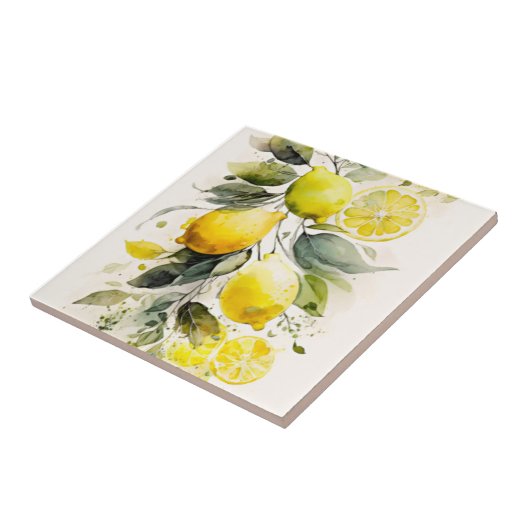 Citrusgroen Tegeltje (Zijkant)