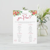 Citrusgroen | Wat zit er in je tas douche spel Informatiekaartje (Staand voorkant)