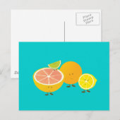 Citrusgroep glimlachen briefkaart (Voorkant / Achterkant)
