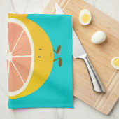 Citrusgroep glimlachen theedoek (Quarter Fold)