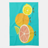 Citrusgroep glimlachen theedoek (Verticaal)