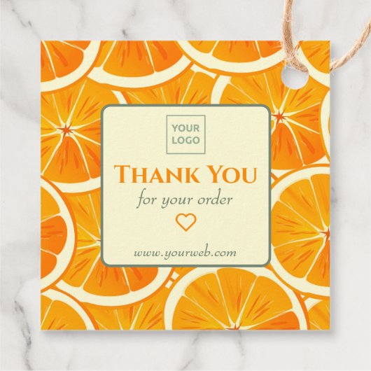  citrushandel Dank u Label (Achterkant)