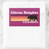 Citrushoogten Californië Rechthoekige Sticker (Tas)