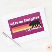 Citrushoogten Californië Rechthoekige Sticker (Envelop)