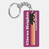  Citrushoogten Californië Sleutelhanger (Voorkant Links)