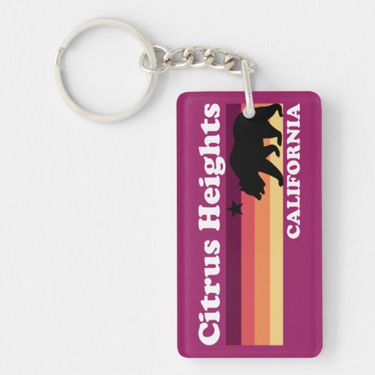  Citrushoogten Californië Sleutelhanger (Voorkant)