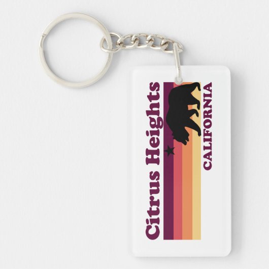 Citrushoogten Californië Sleutelhanger (Voorkant)