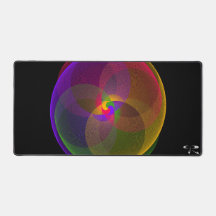 Citruskleur geometrische mix Muismat mat