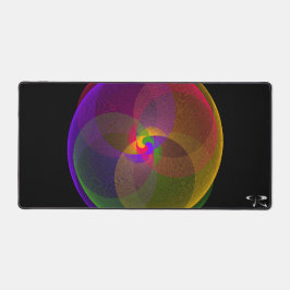 Citruskleur geometrische mix Muismat mat