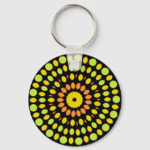 Citruskleuren, groen, geel, sinaasappel, sleutelhanger (Voorkant)