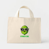 Citrusly Cool Funny Serieus Cool Limoen Zonnebril Mini Tote Bag (Voorkant)