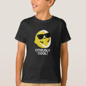 Citrusly Cool Grappige Citrus Pun Dark BG T-shirt (Voorkant)