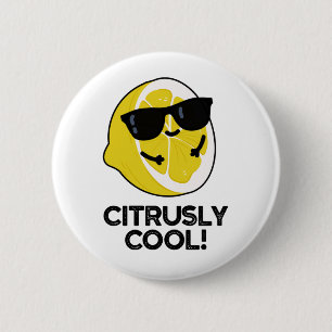 Citrusly Cool Grappige Citrus Pun Ronde Button 5,7 Cm