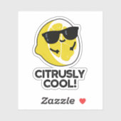 Citrusly Cool Grappige Citrus Pun Sticker (Vel)