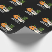 Citrusly Fern Real Funny Citrus Plant Pun Dark BG Cadeaupapier (Hoek)