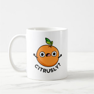 Citrusly Funny Serieus Oranje woordspeling Koffiemok