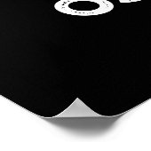 Citrusly Oodd Funny Strange Oranje Pun Dark BG Poster (Hoek)