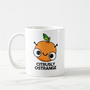 Citrusly Oodd Funny Strange Oranje Pun Koffiemok