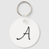 Citrusmonogram achterzijde aluminium cirkel dubbel sleutelhanger (Achterkant)