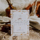 Citrusmonogram | Amore & Aranci bruiloft Uitnodigingen Wikkel