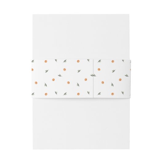 Citrusmonogram | Amore & Aranci bruiloft Uitnodigingen Wikkel (Achterkant Voorbeeld)