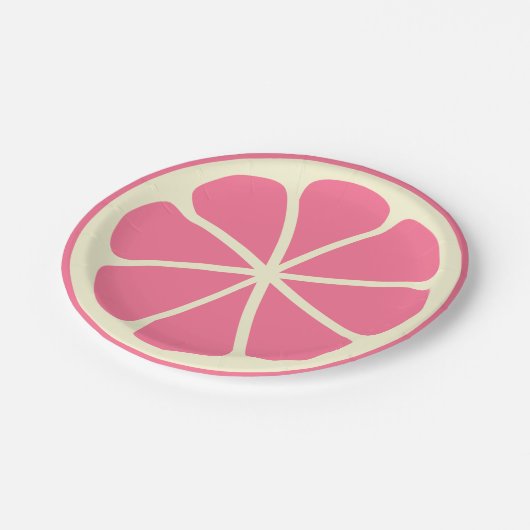 Citruspartij Papieren Bordje (Gekanteld)