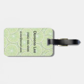 Citruspatroon Bagagelabel (Achterkant horizontaal)