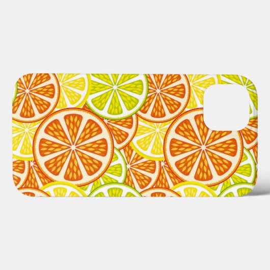 Citruspatroon Case-Mate iPhone Case (Achterkant (horizontaal))