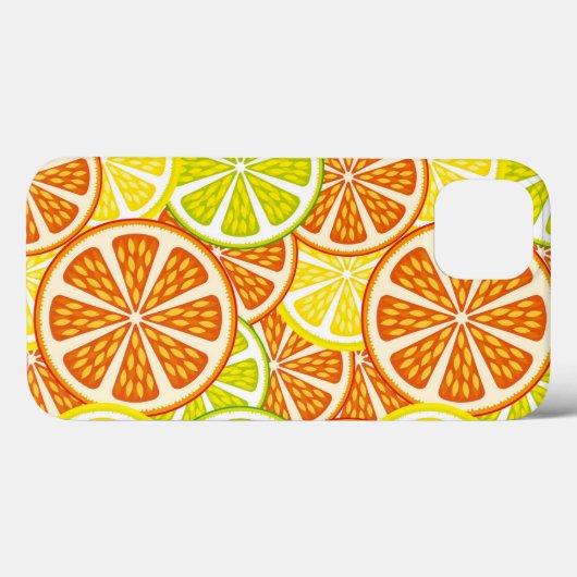 Citruspatroon Case-Mate iPhone Case (Achterkant (horizontaal))