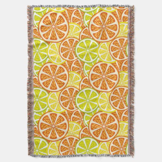 Citruspatroon Deken (Voorkant Verticaal)