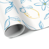 Citruspatroon Hand getrokken inpakpapier Roll (Rol Hoek)