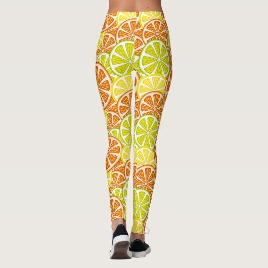 Citruspatroon Leggings (Achterkant)