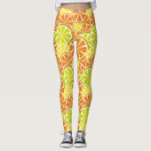Citruspatroon Leggings (Voorkant)