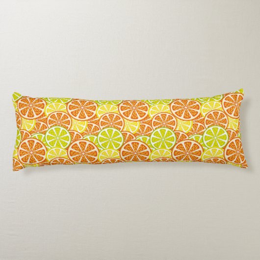 Citruspatroon Lichaamskussen (Achterkant)