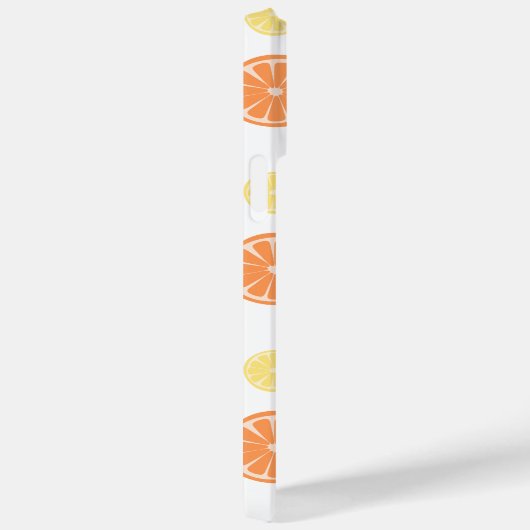 Citruspatroon Sinaasappel Citroen Rond Monogram Wi Case-Mate iPhone Case (Achterkant / Rechts)