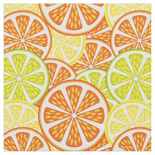 Citruspatroon Stof (Close Up)