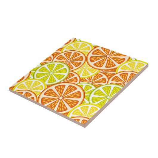 Citruspatroon Tegeltje (Zijkant)