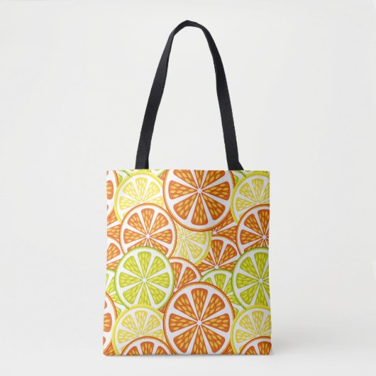 Citruspatroon Tote Bag (Voorkant)