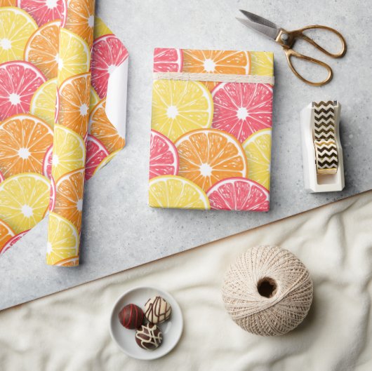 Citrusplakken Cadeaupapier (Crafts)