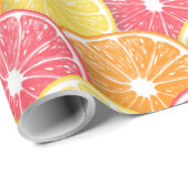 Citrusplakken Cadeaupapier (Rol Hoek)