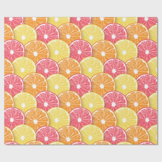 Citrusplakken Cadeaupapier (Vlak)