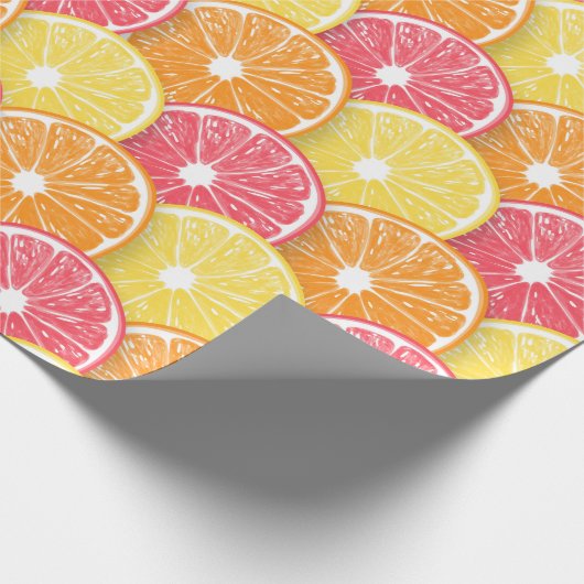 Citrusplakken Cadeaupapier (Hoek)