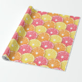 Citrusplakken Cadeaupapier (Uitgerold)