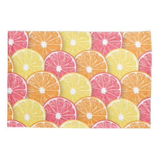 Citrusplakken Kussensloop (Achterkant-Links)