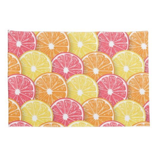 Citrusplakken Kussensloop (Achterkant-Rechts)