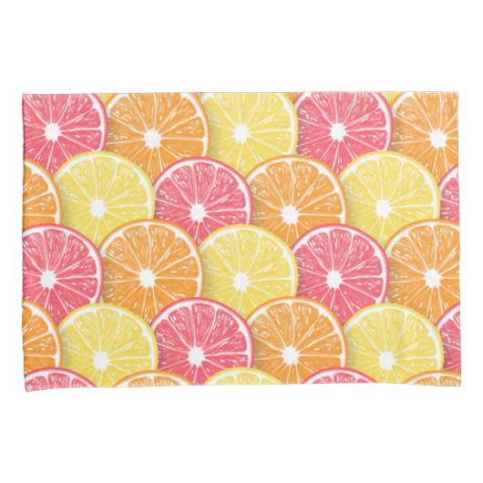 Citrusplakken Kussensloop (Voorkant-Rechts)