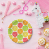 Citrusplakken Papieren Bordje (Feest)